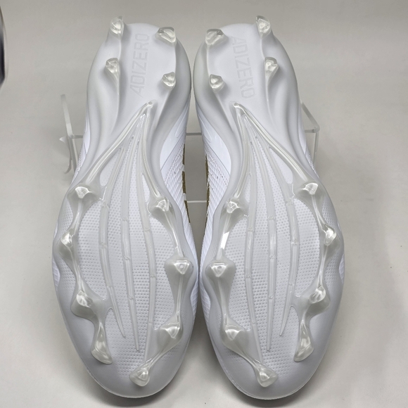 Adidas Adizero Impact MID Football Cleats White Gold IF2476 Men's Size 12.5 New - Picture 6 of 12